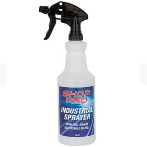 Shop Pro Industrial Sprayer Bottle – 32 oz Chem-Resistant, Adjustable Nozzle